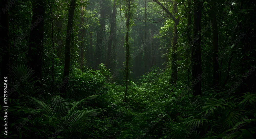 Obraz premium Green Tropical Jungle