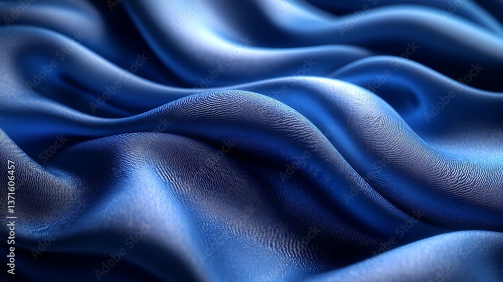 Obraz premium A quantum vibration sensor silk satin monitoring oscillations through fold-based harmonic resonance.