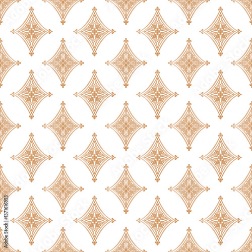 seamless pattern with golden ornament