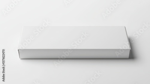 Wallpaper Mural Long Rectangle Box White Blank Mockup. Torontodigital.ca