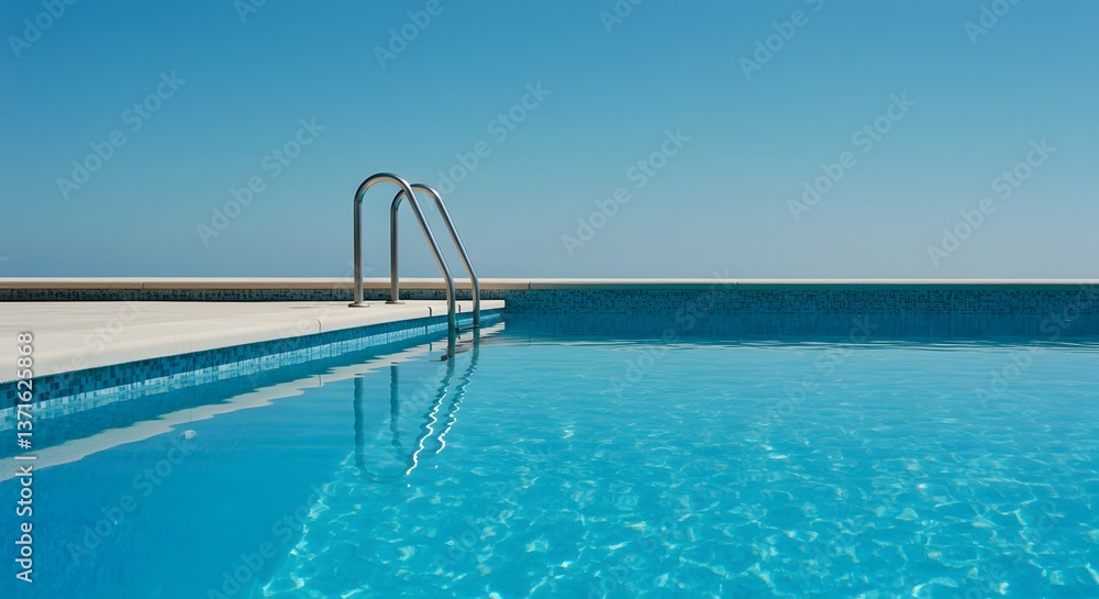 Obraz premium Infinity Pool by the Ocean