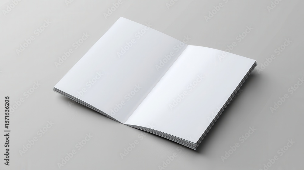 Square 4 Fold Brochure White Blank Mockup. Square 4 Fold Brochure White Blank Mockup.