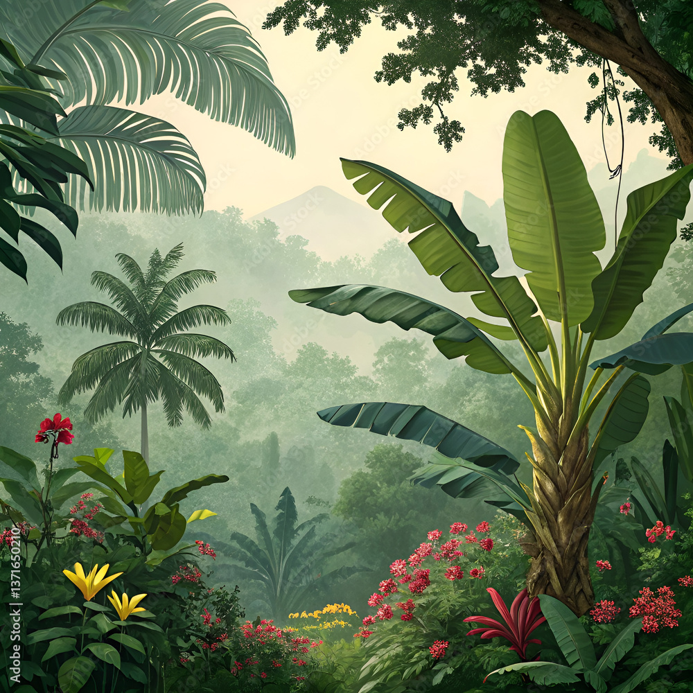 palm trees in the jungle palm trees in the jungle