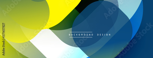 Abstract background with layered translucent gradient shapes