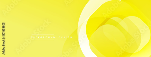 Circular abstract design with overlapping translucent circles and round shapes, blending gradients and smooth curves, creating depth, contrast, and a dynamic visual effect