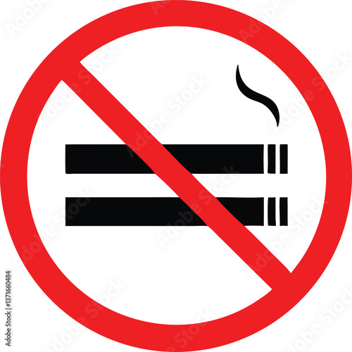 Red stop sign symbol, widely recognized as a warning or prohibition, perfect for cautionary and safety-related designs