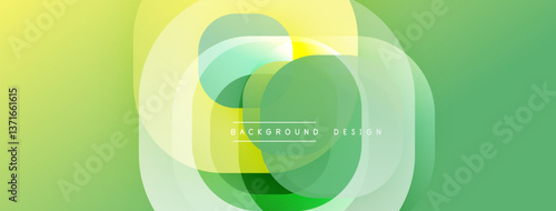 Abstract background with layered translucent gradient shapes