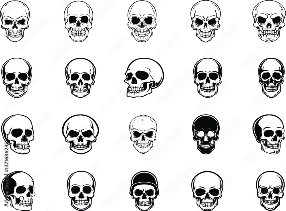 Skull svg bundle Skull svg bundle