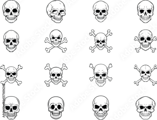 Skull svg bundle