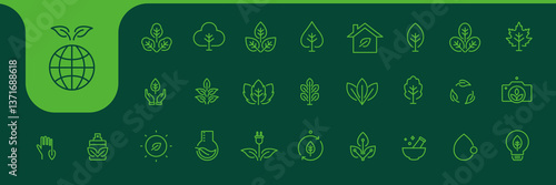 Leaf Icons Vector Illustration – Leaf Collection Designs