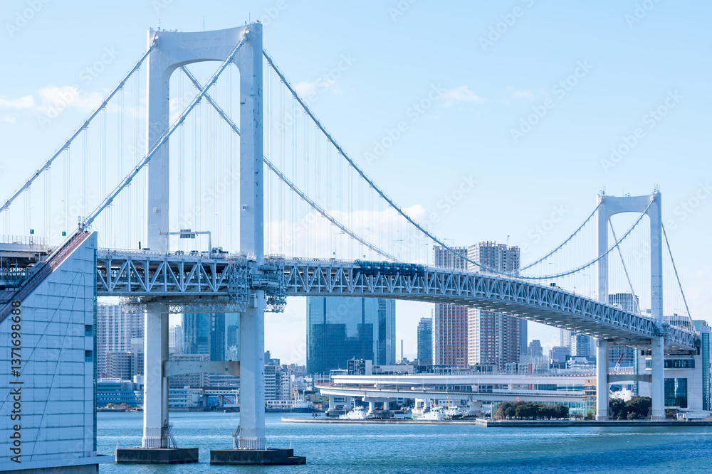 Obraz premium (東京都-都市風景)東京ベイエリア風景５