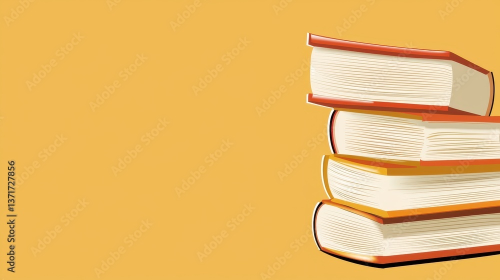 Fototapeta premium stack of books