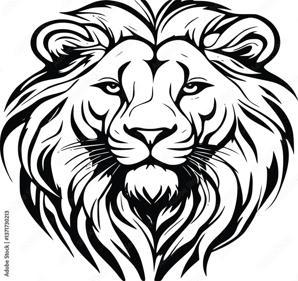 lion head vector illustration lion head vector illustration