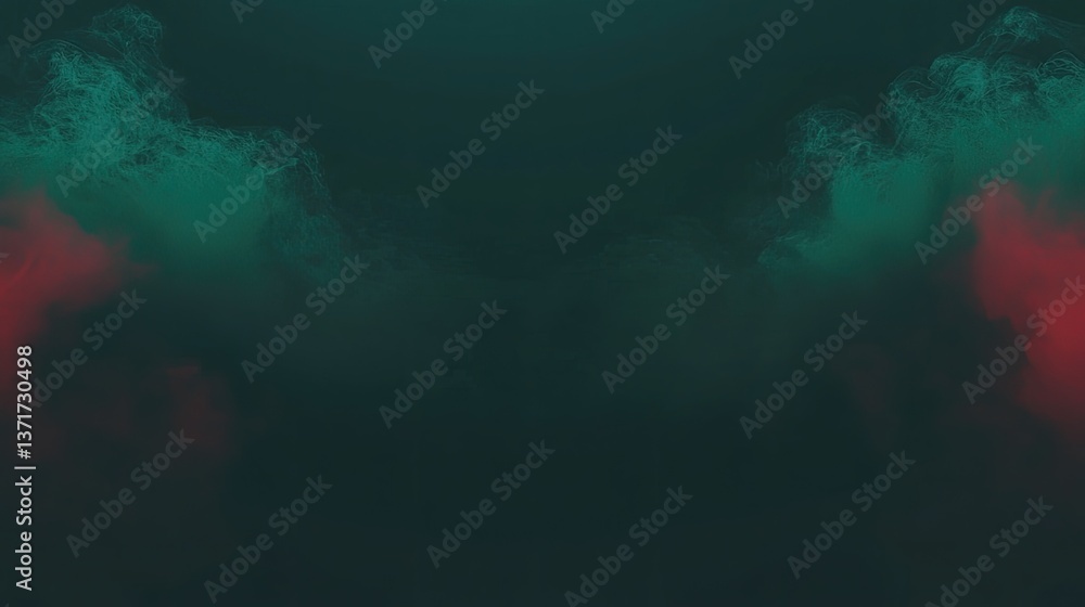 custom made wallpaper toronto digitalEerie teal and red smoke cloudscape, dark background, mysterious atmosphere, ideal for fantasy or horror