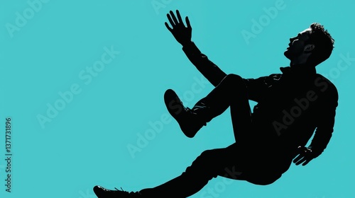 silhouette of a man