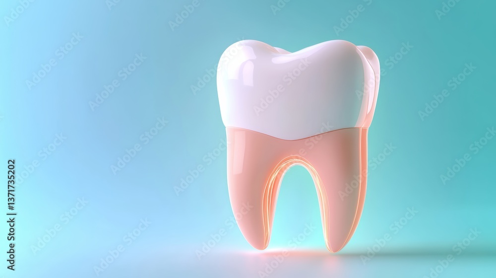 Dental care action tooth model studio digital illustration minimalist environment health concept for improved oral hygiene Dental care action tooth model studio digital illustration minimalist environment health concept for improved oral hygiene