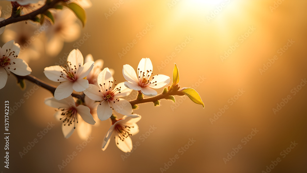 Radiant Blossoms: Spring's Golden Embrace