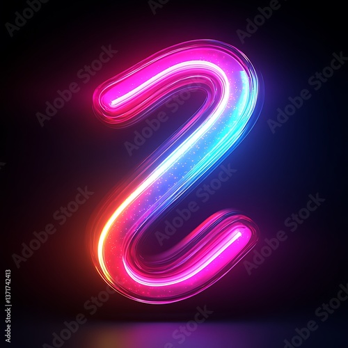 Wallpaper Mural Futuristic Glowing A Logo Torontodigital.ca