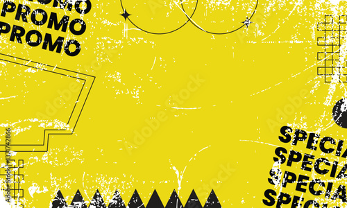 Illustration background banner special promo