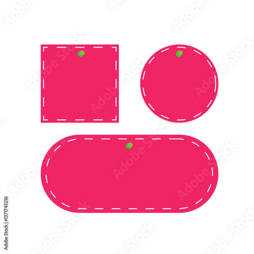 Illustration design template shape geometric with blank background