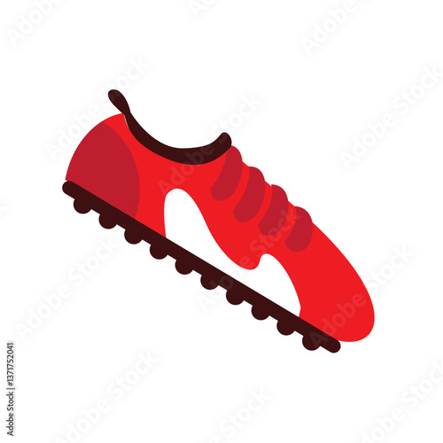 Vector image of a cleat icon with a white background