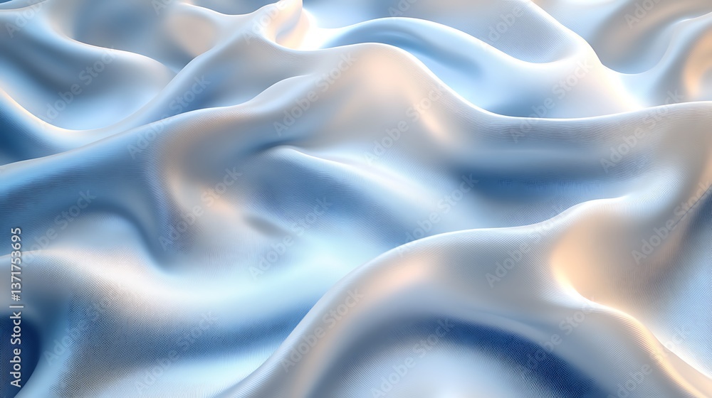 A silky abstract background with a gradient of soft blue and white, flowing like a gentle breeze with smooth, reflective surfaces, A silky abstract background with a gradient of soft blue and white, flowing like a gentle breeze with smooth, reflective surfaces,
