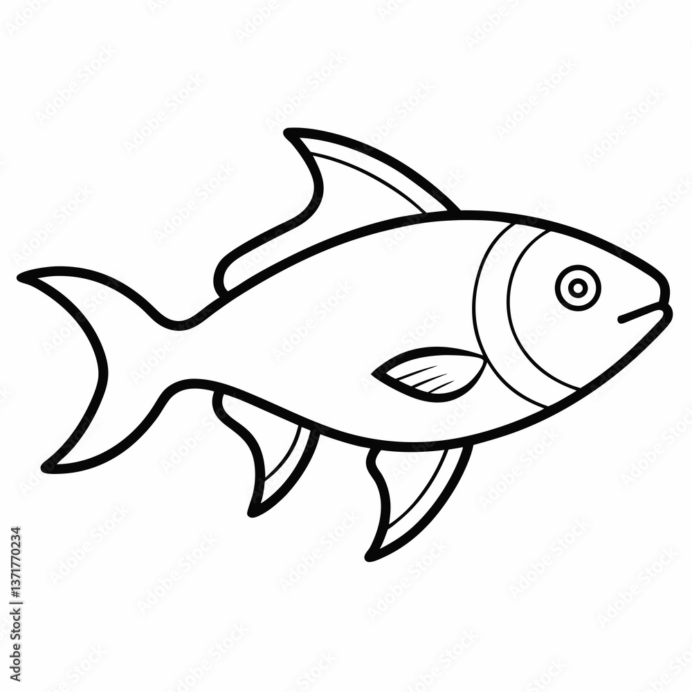 Obraz premium fish vector illustration