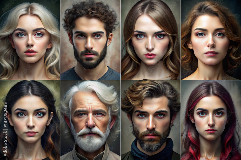 One person and use AI to generate multiple fictional One person and use AI to generate multiple fictional