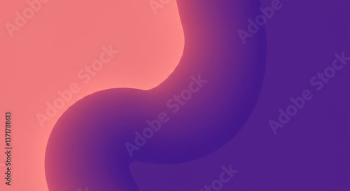 Wallpaper Mural Abstract Swirling Gradient Background Purple and Coral Hues Digital Art Design Wallpaper Torontodigital.ca
