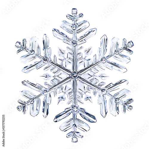 Wallpaper Mural A crystal-clear snowflake design. Torontodigital.ca