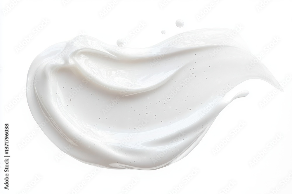Glossy White Liquid Texture Serum Smear Isolated on White Background Skincare Cosmetic Gel Cream Swatch Drop Glossy White Liquid Texture Serum Smear Isolated on White Background Skincare Cosmetic Gel Cream Swatch Drop