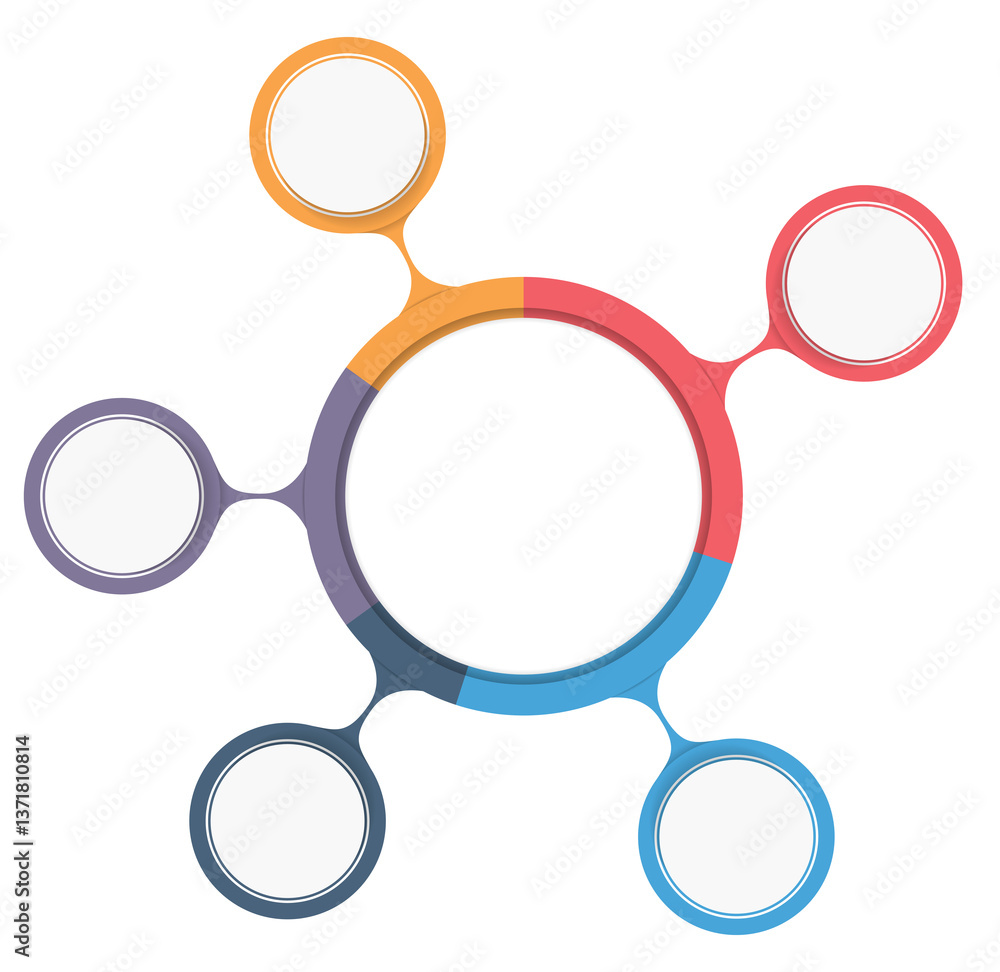 Circular diagram infographic template Circular diagram infographic template