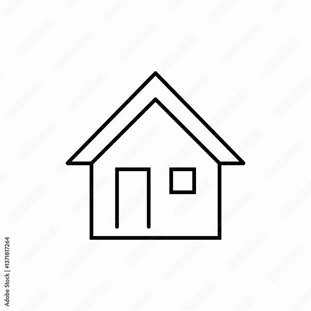 Home building icon vector sign Home building icon vector sign