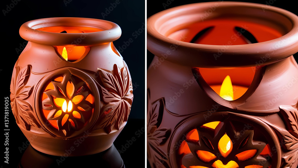__Clay Lantern___ A decorative lamp to hold candles during nighttime.
__Clay Lantern___ A decorative lamp to hold candles during nighttime.