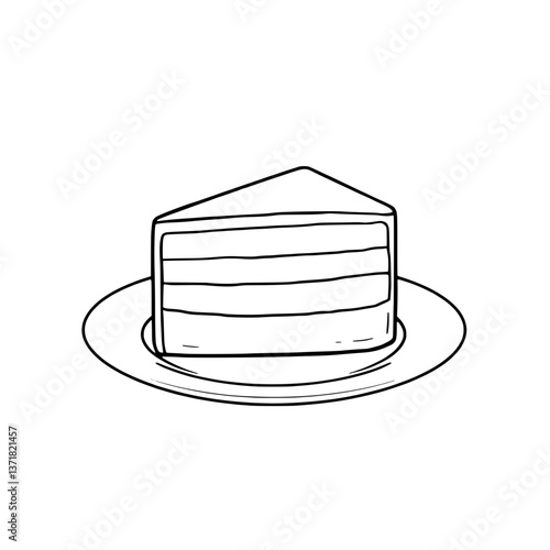 A Delicious Slice Of Layered Pink And Yellow Cake On A Plate