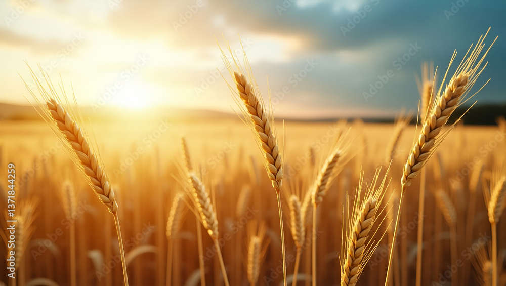Photo realistic top view of a wheat field with machine learning overlay, symbolizing data-driven farming and advanced agricultural analytics, with ample copy space. Photo realistic top view of a wheat field with machine learning overlay, symbolizing data-driven farming and advanced agricultural analytics, with ample copy space.