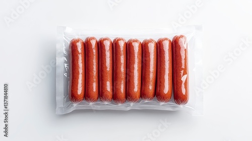 Pack of vacuum-sealed hot dogs