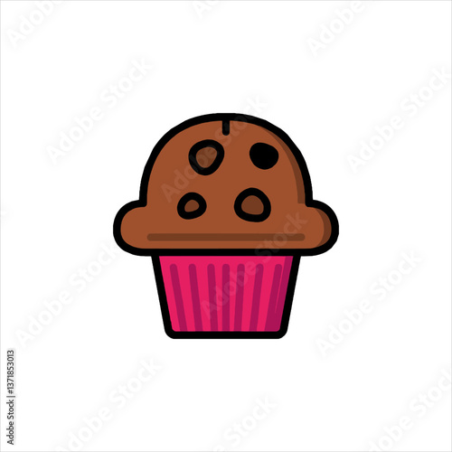 chocolate muffin with chocolate
