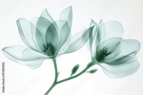Magnolia flower transparent blossom bloom