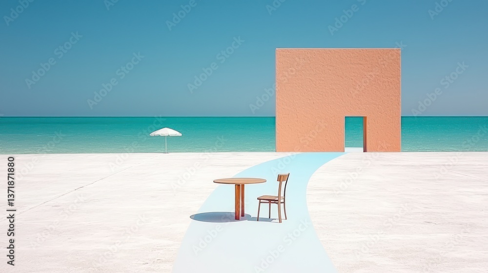 Fototapeta premium Beachside Abstract Scene