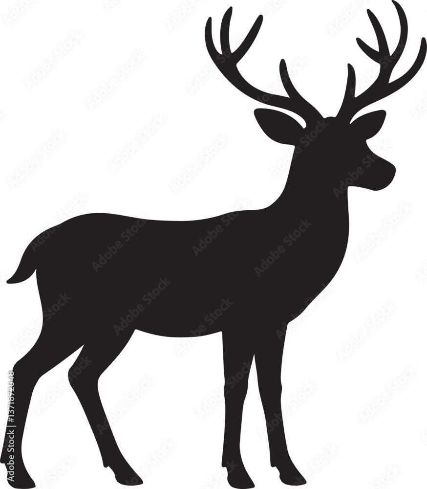 A sleek, minimalist silhouette of a deer, designed with clean lines and simple shapes, perfect for a modern logo or branding. Ideal for nature, wildlife, or eco-friendly businesses. A sleek, minimalist silhouette of a deer, designed with clean lines and simple shapes, perfect for a modern logo or branding. Ideal for nature, wildlife, or eco-friendly businesses.