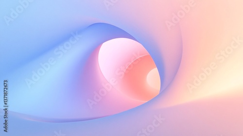 Pastel swirl tunnel background abstract design