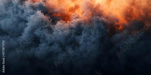 Wallpaper Mural Cinematic Explosion Aftermath Smoke Texture with Intense and Dramatic Details Torontodigital.ca