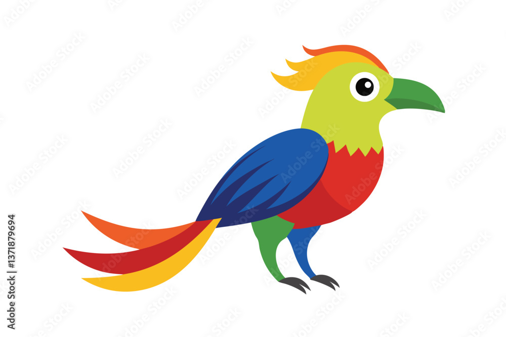 Fototapeta premium parrot on white background