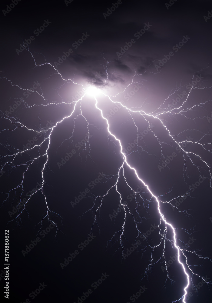 Experience the electrifying power of nature with intense lightning illuminating the sky. Experience the electrifying power of nature with intense lightning illuminating the sky.