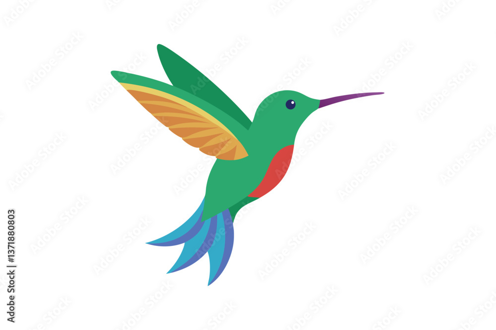 Obraz premium hummingbird and flower