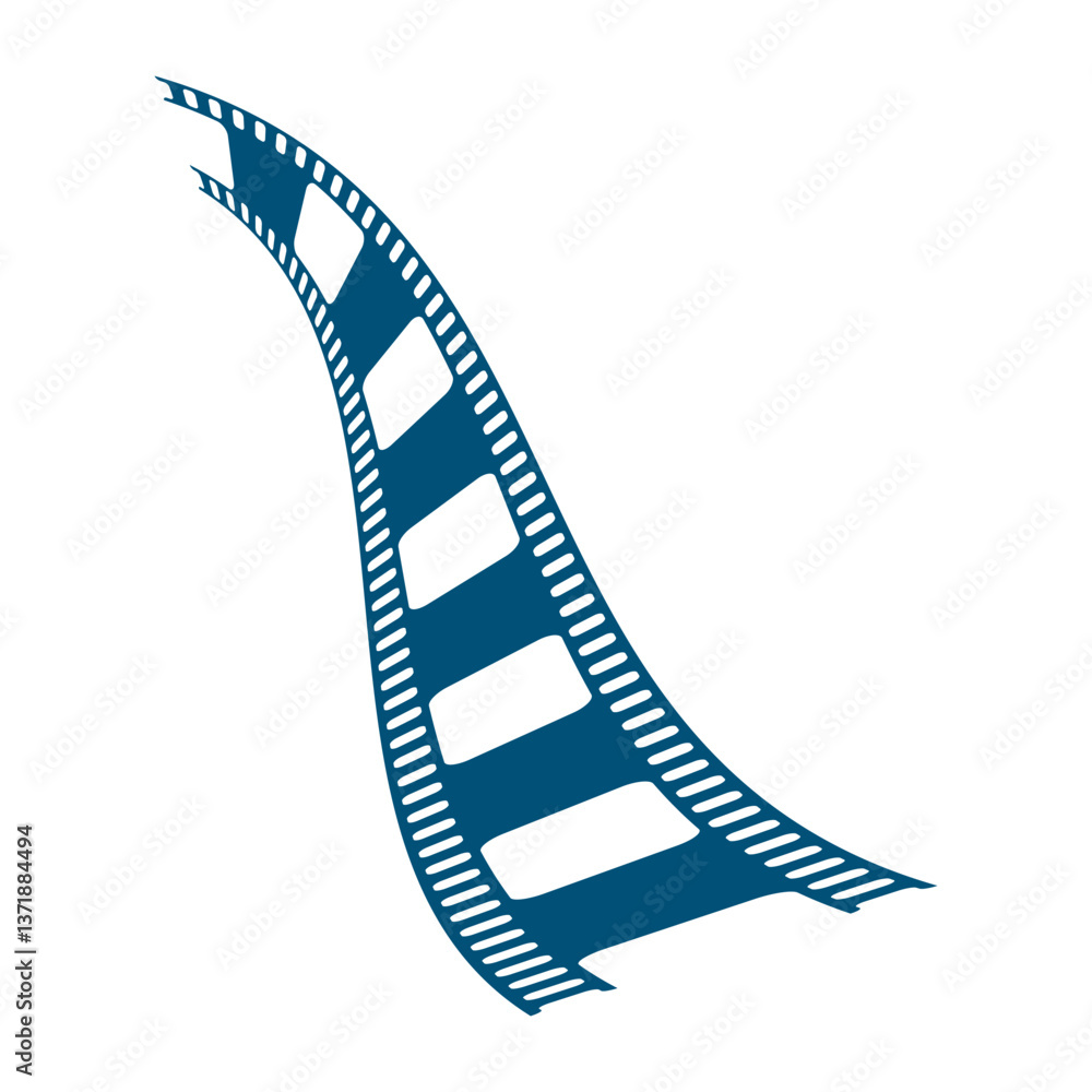 Fototapeta premium old film strip logo design