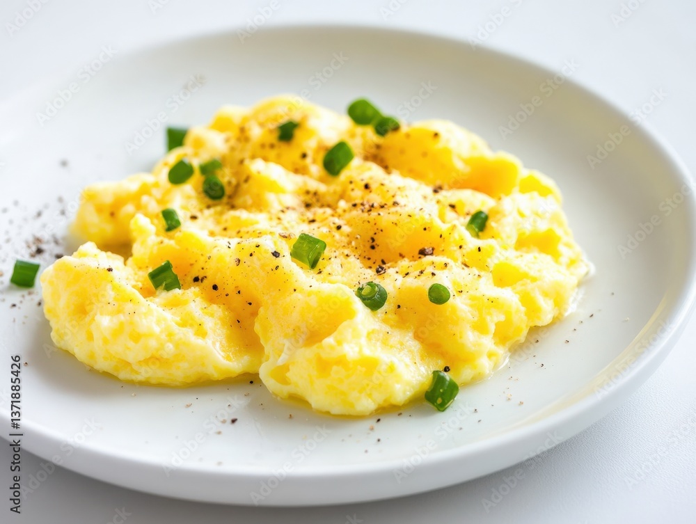 Scrambled eggs with green onions Scrambled eggs with green onions