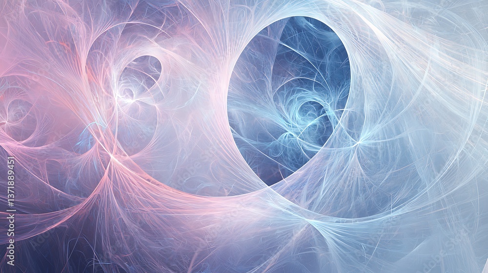 A colorful swirl of pink and blue with a white background A colorful swirl of pink and blue with a white background
