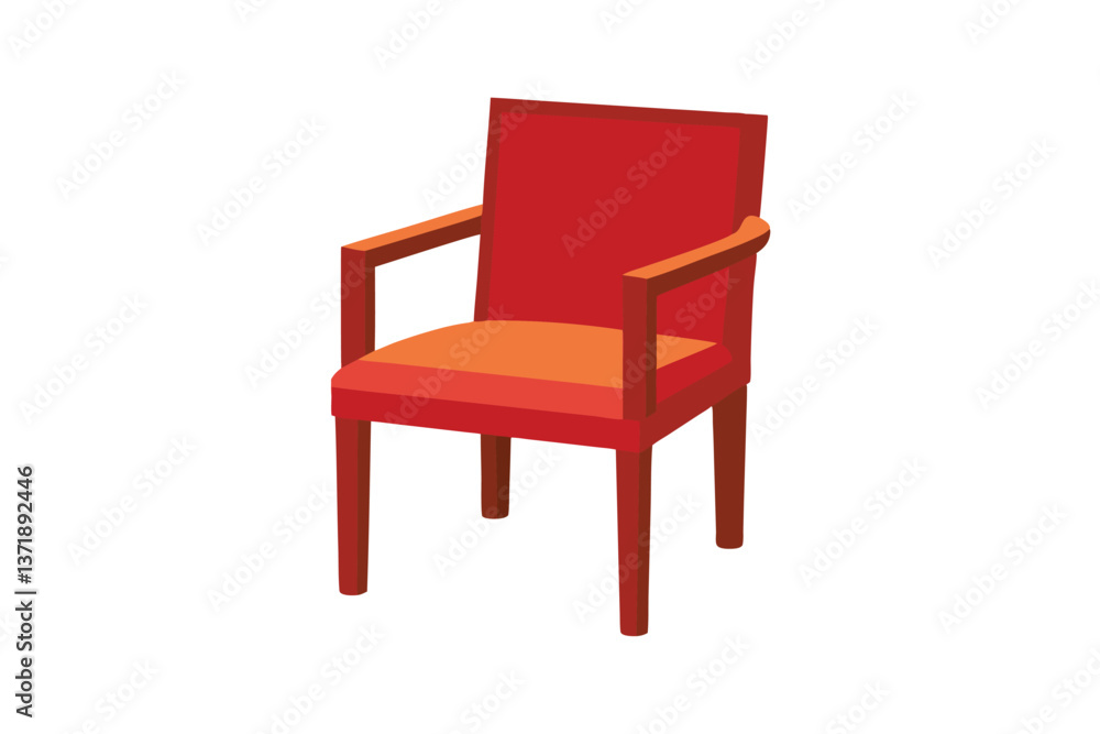 red chair isolated on white red chair isolated on white